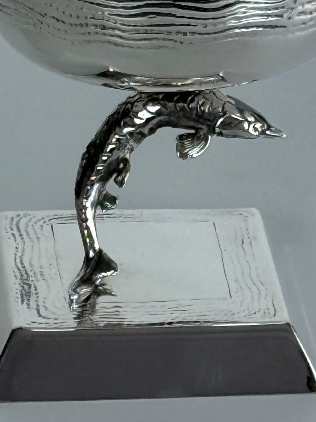 Sturgeon Caviar Server — handcrafted silver-plated caviar server, Istanbul Grand Bazaar