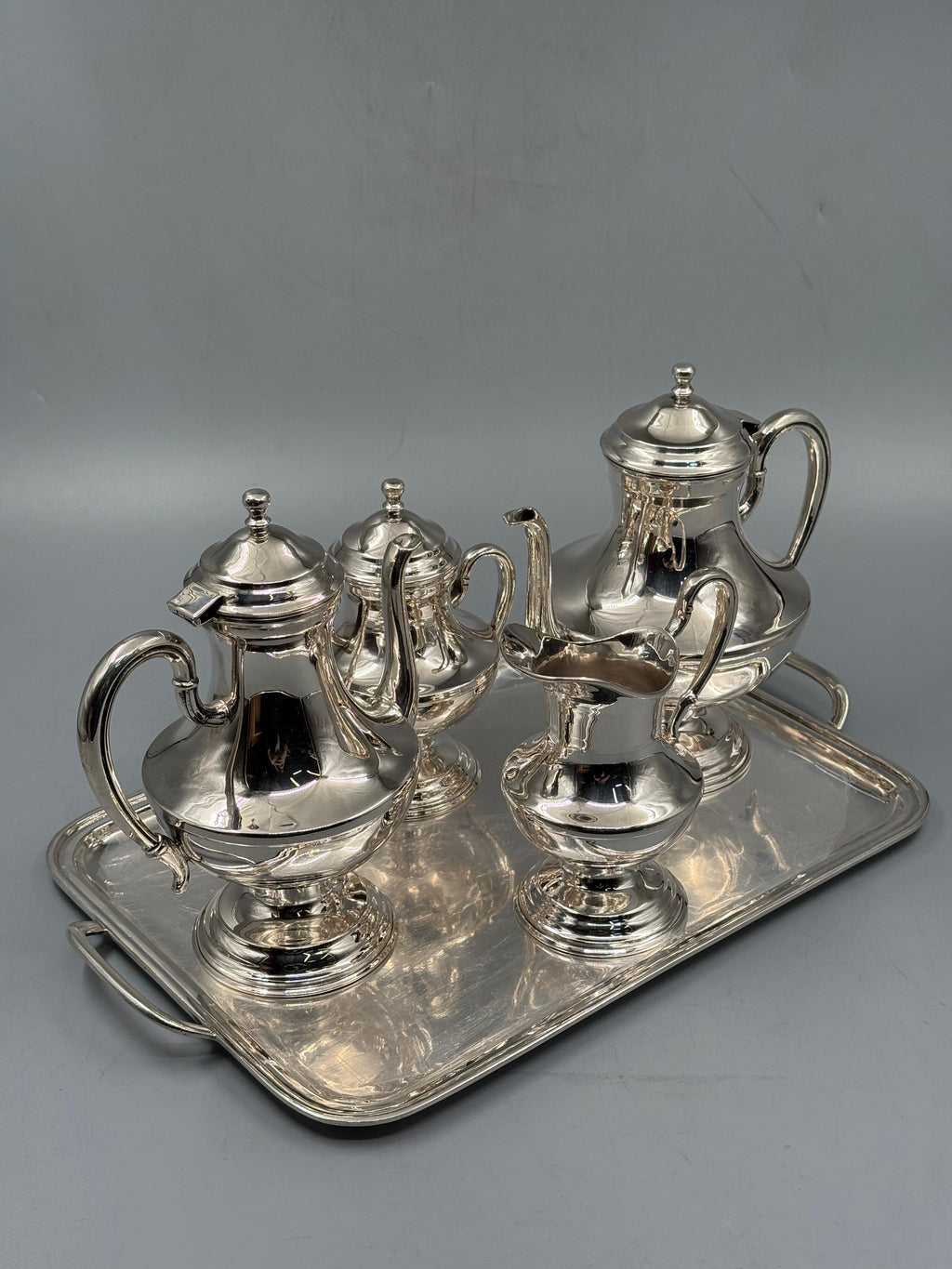 Modern Tea & Coffee Service — handcrafted silver-plated tea and coffee service, Istanbul Grand Bazaar