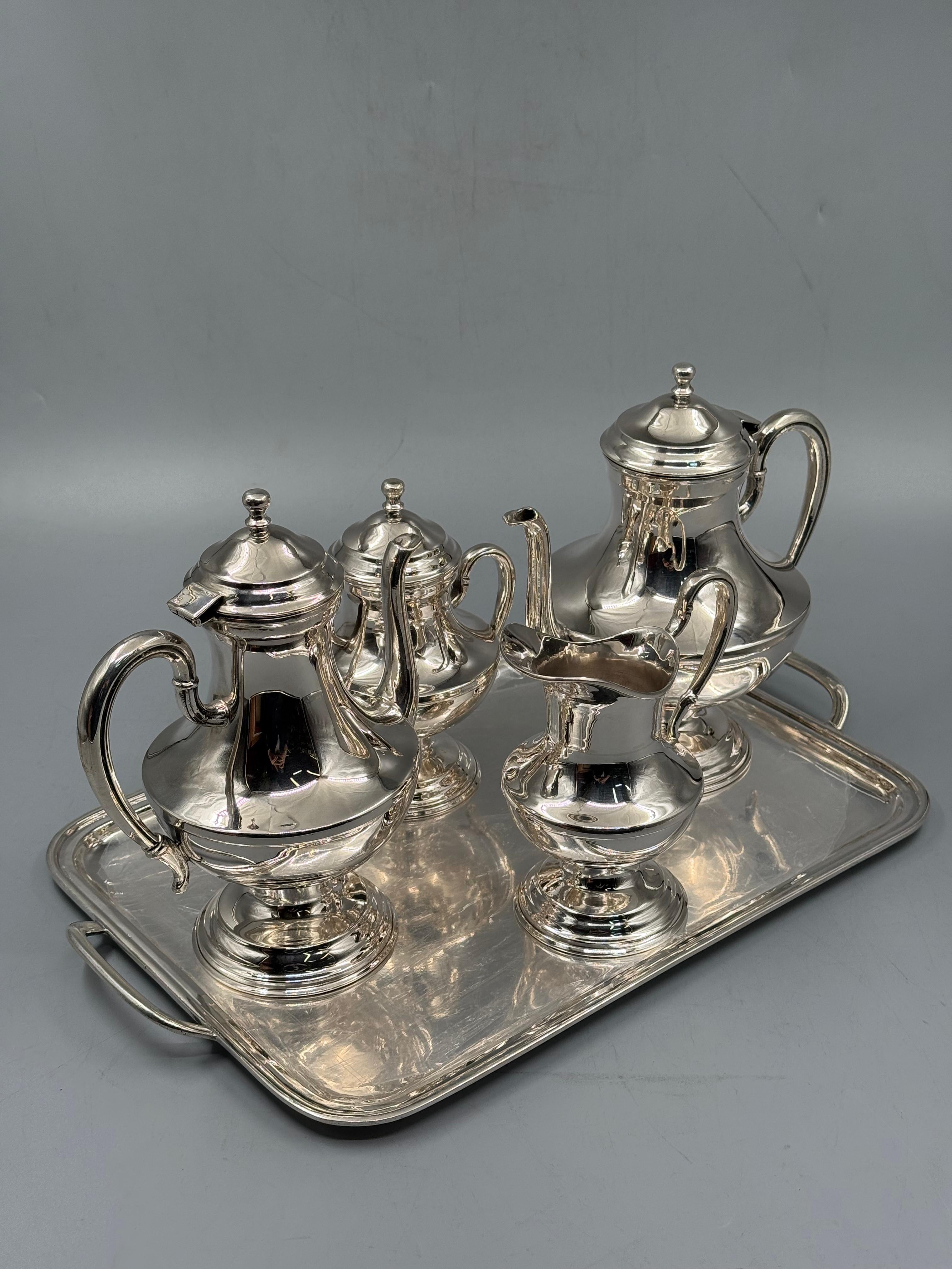 Modern Tea & Coffee Service — handcrafted silver-plated tea and coffee service, Istanbul Grand Bazaar