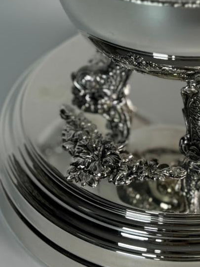 Globe Caviar Server — handcrafted silver-plated caviar server, Istanbul Grand Bazaar