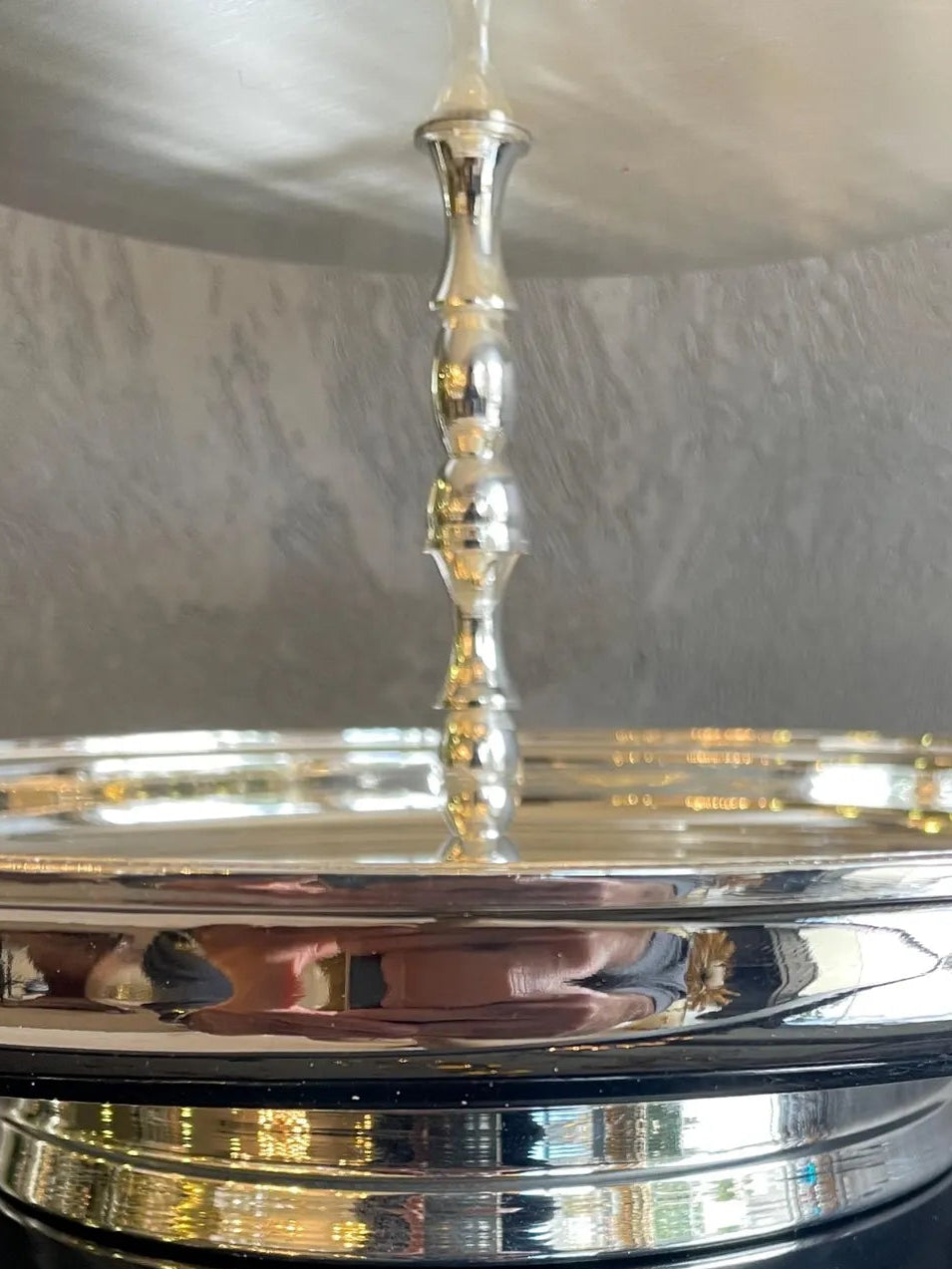 Trinity Cake Stand — handcrafted silver-plated cake stand, Istanbul Grand Bazaar