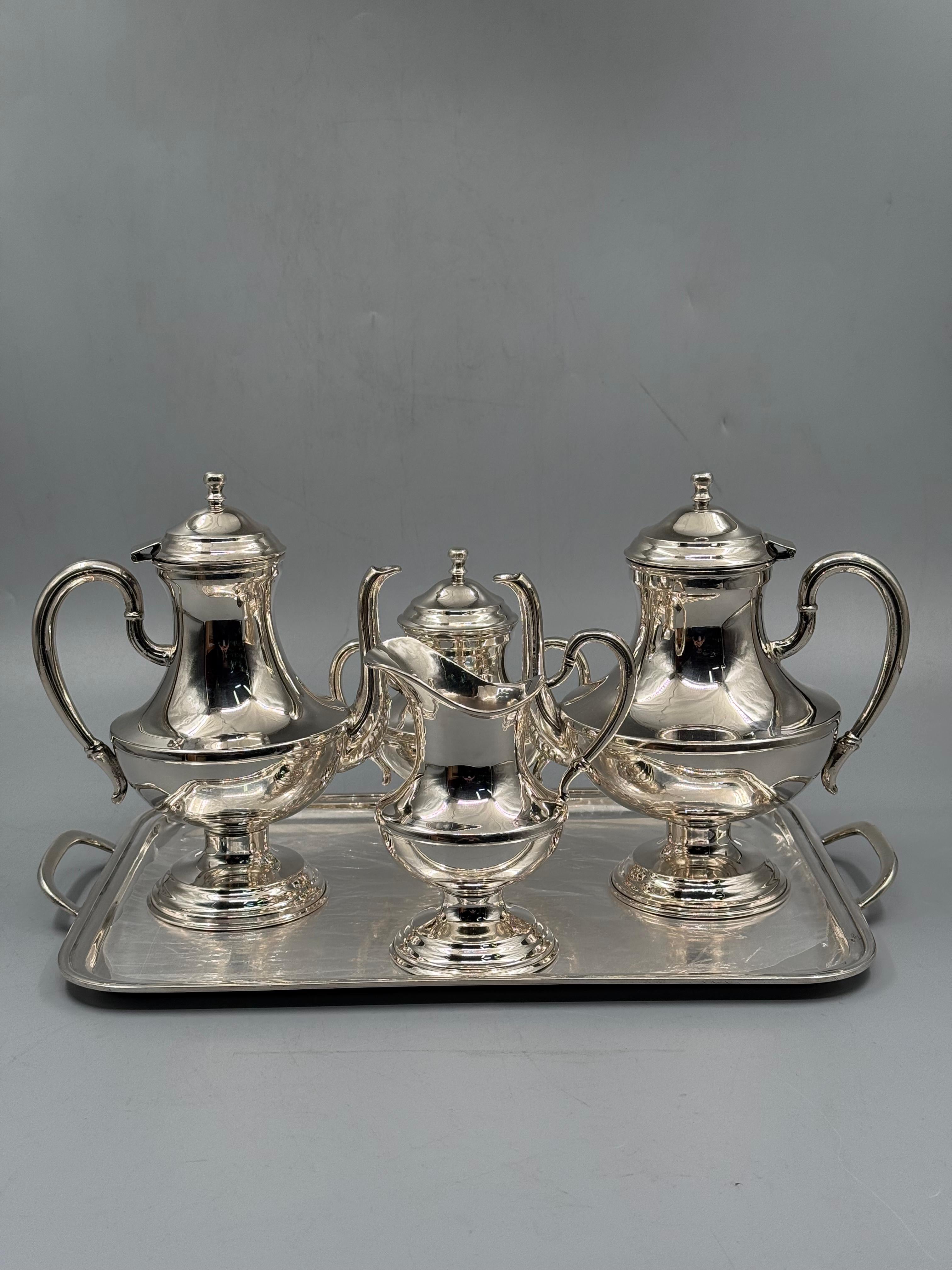 Modern Tea & Coffee Service — handcrafted silver-plated tea and coffee service, Istanbul Grand Bazaar