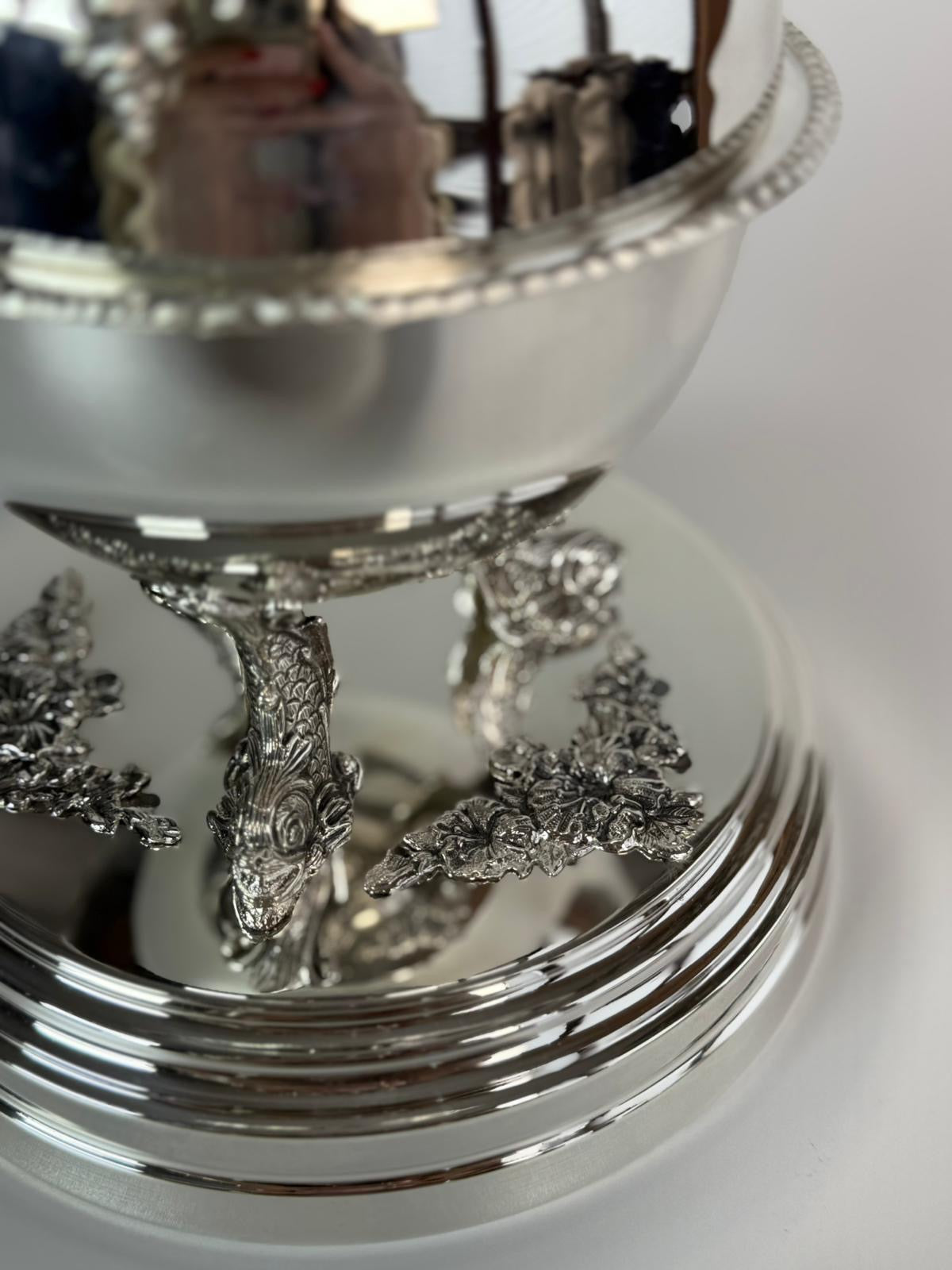 Globe Caviar Server — handcrafted silver-plated caviar server, Istanbul Grand Bazaar