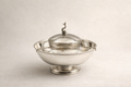 Silver-plated caviar server with swan crown finial, Istanbul Grand Bazaar