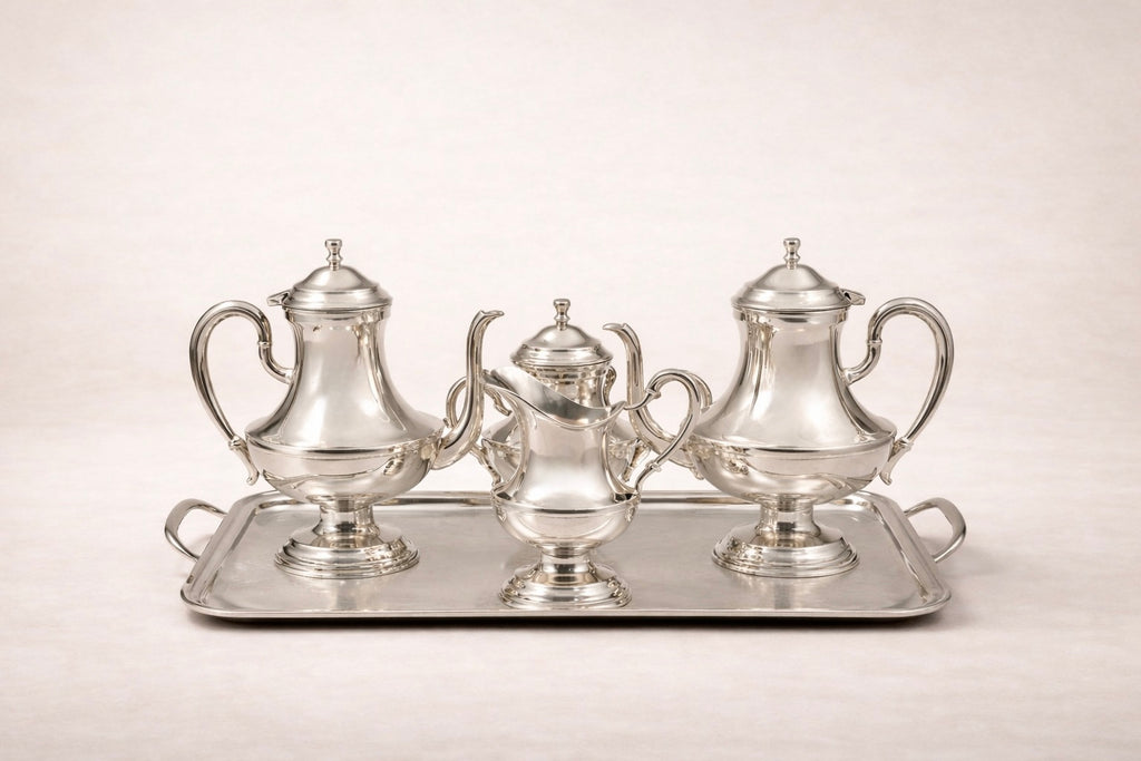 Modern Tea & Coffee Service — handcrafted silver-plated tea and coffee service, Istanbul Grand Bazaar