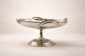 Scalloped Silver Cake Stand — handcrafted silver-plated cake stand, Istanbul Grand Bazaar