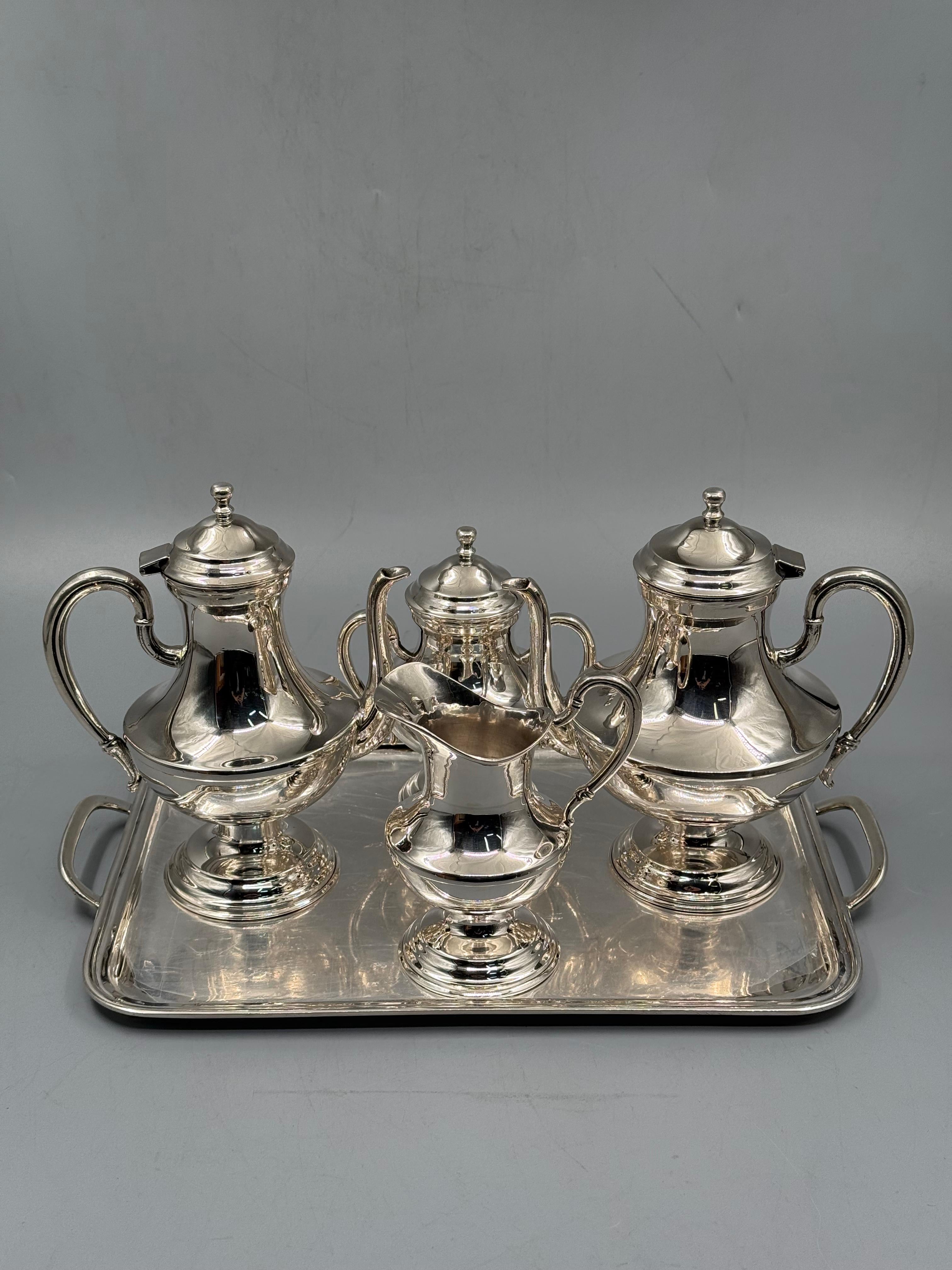 Modern Tea & Coffee Service — handcrafted silver-plated tea and coffee service, Istanbul Grand Bazaar
