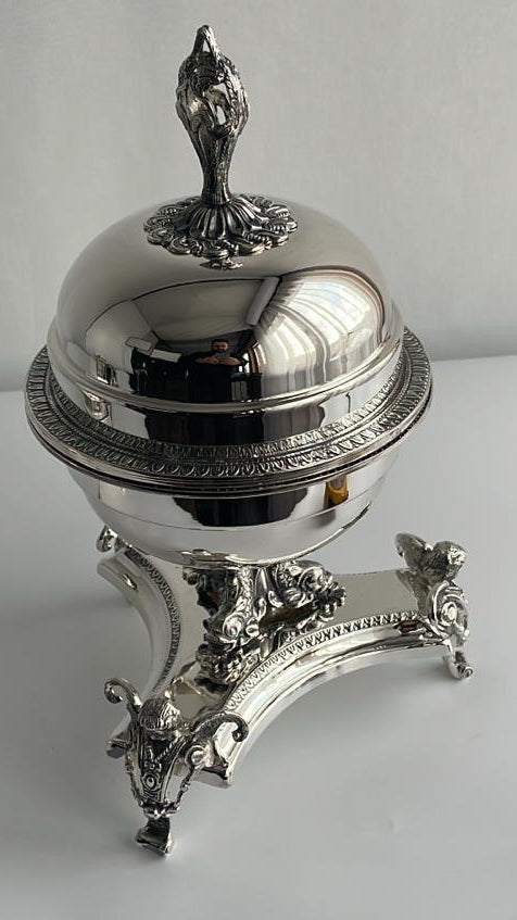 Imperial Caviar Server — handcrafted silver-plated caviar server, Istanbul Grand Bazaar
