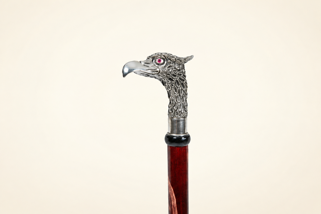 Eagle Head Cane - Sterling Silver