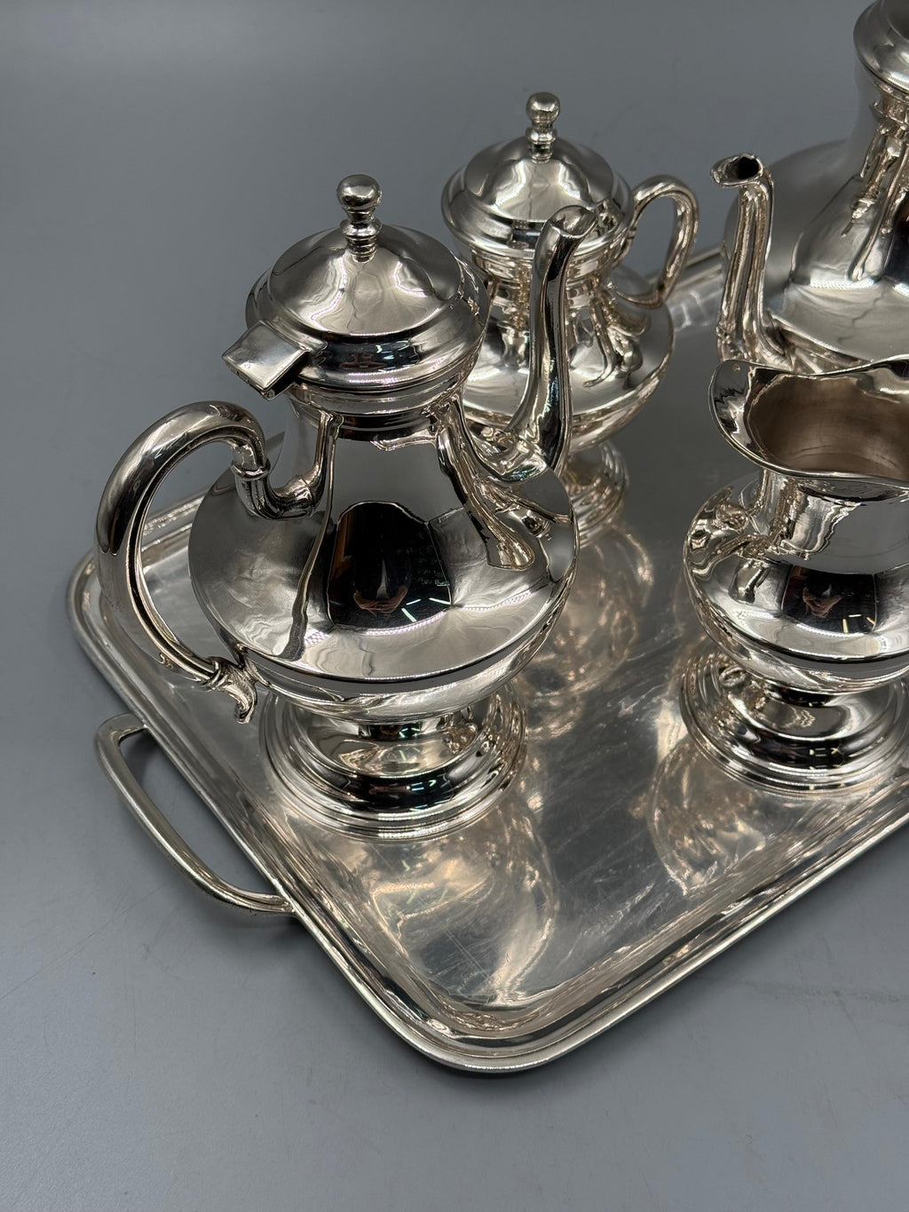 Modern Tea & Coffee Service — handcrafted silver-plated tea and coffee service, Istanbul Grand Bazaar