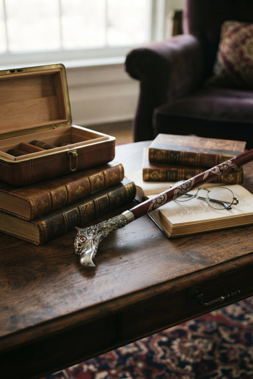 Eagle Head Cane - Sterling Silver
